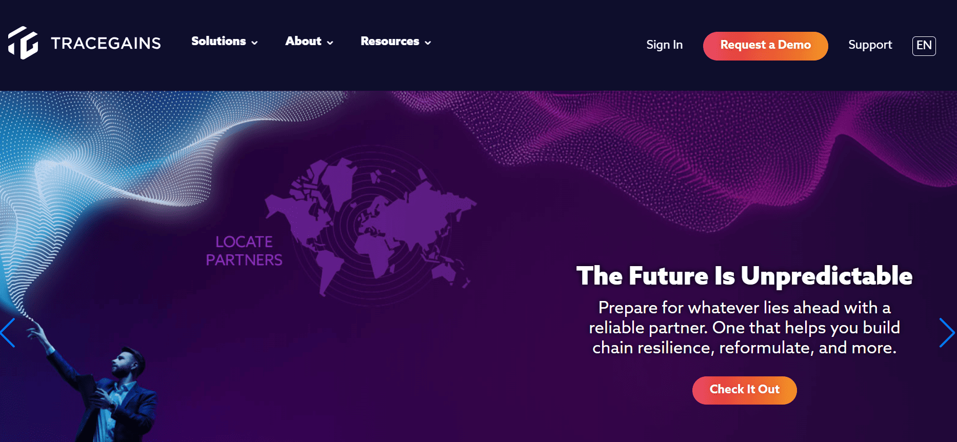 TraceGains supplier compliance network